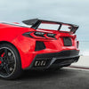 Corvette C8 Carbon Fiber Look Rear Trunk Lid High Wing Spoiler (2020-2024)