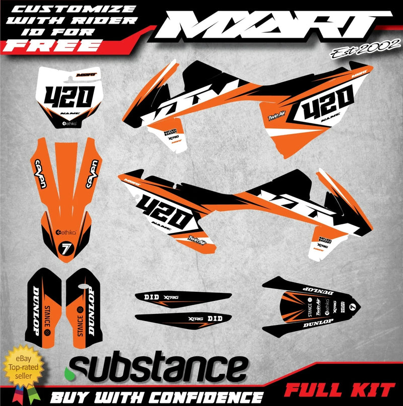 KTM SXF 250 450 Graphics Decal Kit (2016-2018)