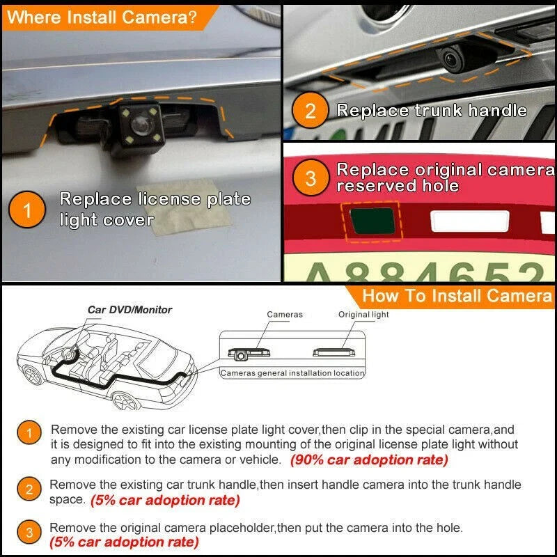VW CC Car Reverse Rear View Camera (2009–2014)