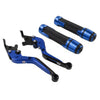Yamaha YZF R1 Blue Extendable Brake Clutch Lever Grip Set (2015-2023)