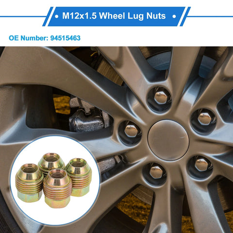 Chevrolet Aveo 4 Pcs M12x1.5 Wheel Lug Nuts (2005 - 2011)