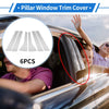 Hyundai Palisade (2020-2023) Silver Tone 6 Pcs Door Pillar Window Trim