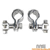 Harley 1-1/4" Chrome Engine Guard Crash Bar Mount Clamps