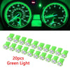 Car T10 Green LED Speedometer Instrument Gauge Cluster Dash Light Bulbs