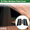 8 x Door Pillar Window Trim Black BMW X2 (2018-2024)