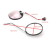 Universal Scooter M8 CW Thread Right & Left Pink Mirror Set