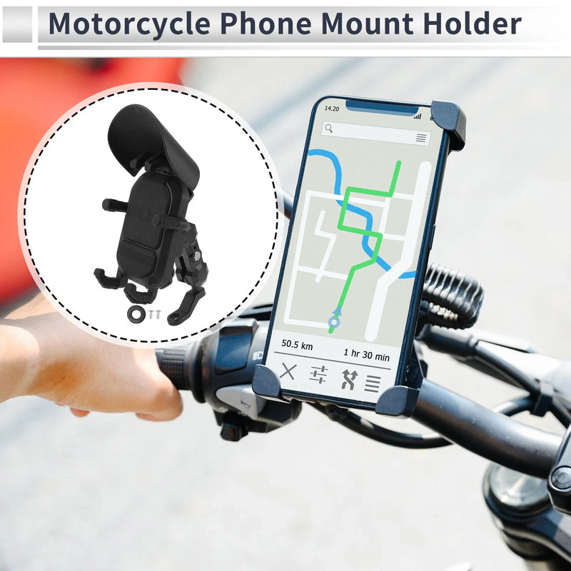 Rearview Mirror Mount 4.7-7.2 Phones Nylon Motorcycle Phone Mount Holder