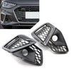 Audi A4L Gloss Black Front Bumper Fog Light Grille (2020-2022)