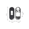 Mini Cooper F56 Car Carbon Fiber Interior Door Handle Switch Cover Trim Fit