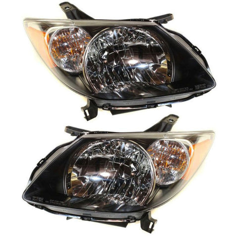 Headlight Set For 2003-2004 Pontiac Vibe Left and Right