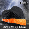 Suzuki GSX-R 600 750 1000 1100 Motorcycle Cover L 180T Black/Orange