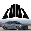 Hyundai Elantra 6 x Car Window Pillar Post Door Trim Covers (2021-2023)