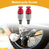 Motorcycle 2 x Fork Air Bleeder Valve M5x0.8 Metal Red