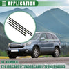 Honda (No. 72410SCAE01, 72450SCAE01) Black Window Weatherstrip Set