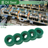 Make Model Oil Seal / 6x12x6mm / TPU Rotary Shaft Seal Green 5 Pcs