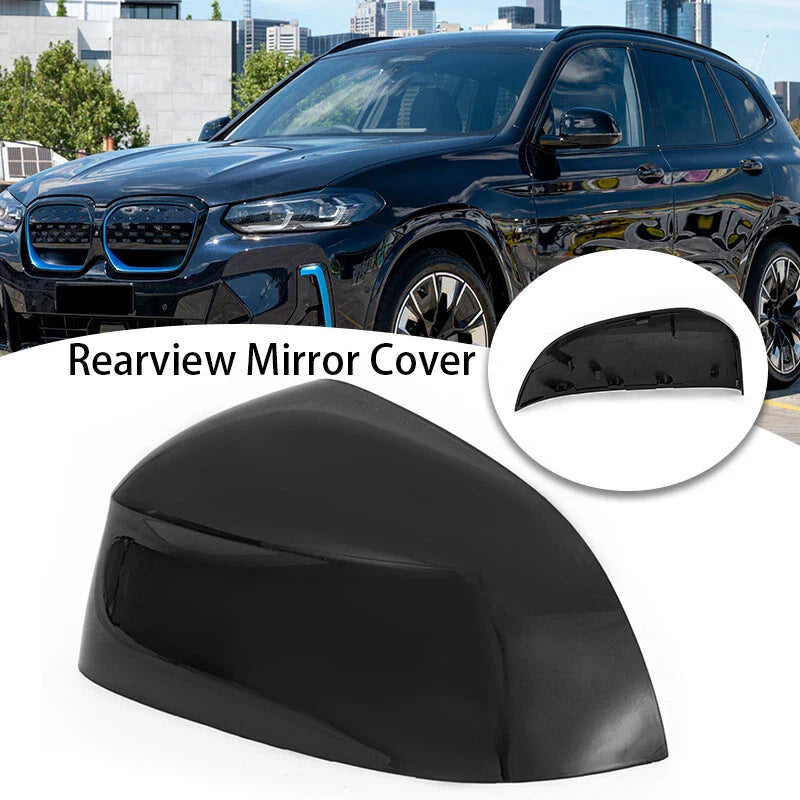 BMW X3 X4 X5 X6 X7 G01 G02 Driver Side Black Mirror Cover Cap (2019-2023)