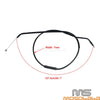 Ducati Monster 821 797 Clutch Cable Wires 51.1" Black Stainless (2015-2021)
