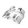 Harley Touring Chrome Finned Slotted Head Bolt Spark Plug Covers