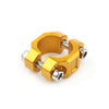 22mm 7 / 8" Brake Clutch Perch Handlebar Gold Universal CNC Rotating Bar Clamp