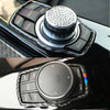 BMW 1 2 3 4 5 Series Carbon Fiber Multimedia Control Button Switch Bezel