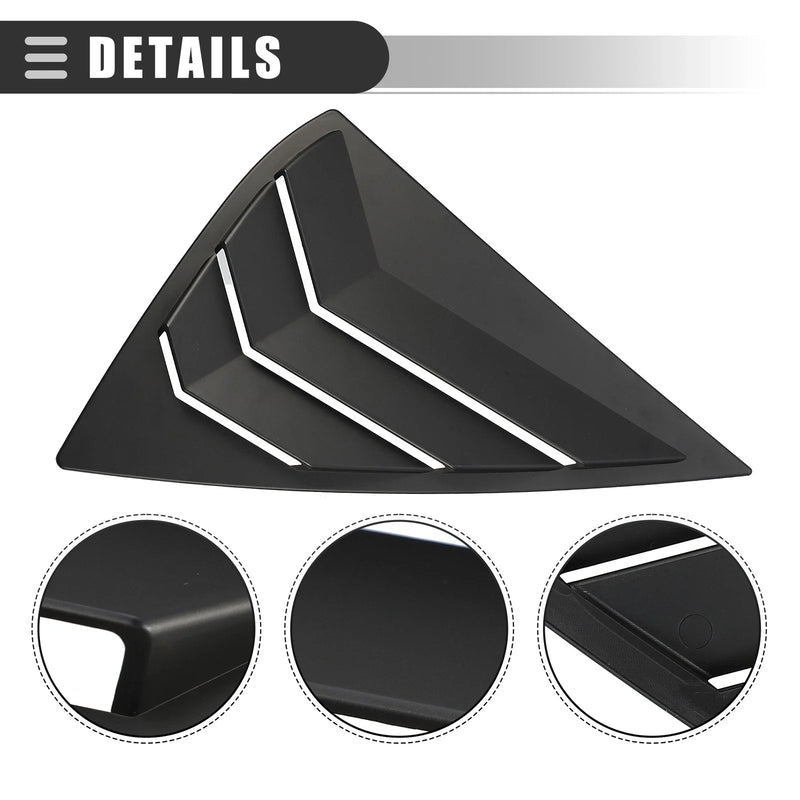 Nissan Sentra Rear Side Window Louvers Vent Covers (2013-2019)