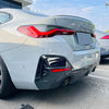 BMW 4 Series i4 G26 2 x Gloss Black Rear Bumper Side Covers (2020-2024)