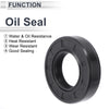Make Model Oil Seal 28x52x12mm Rotary Shaft Seal Black 5 Pcs