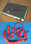 Nissan Silvia S14 S15 200SX Aluminum Radiator & Blue Silicone Hose