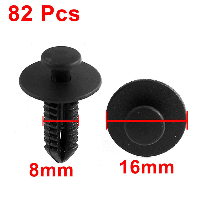 Mercedes Benz Bumper Flaps 82 Pcs Plastic Rivet Fasteners
