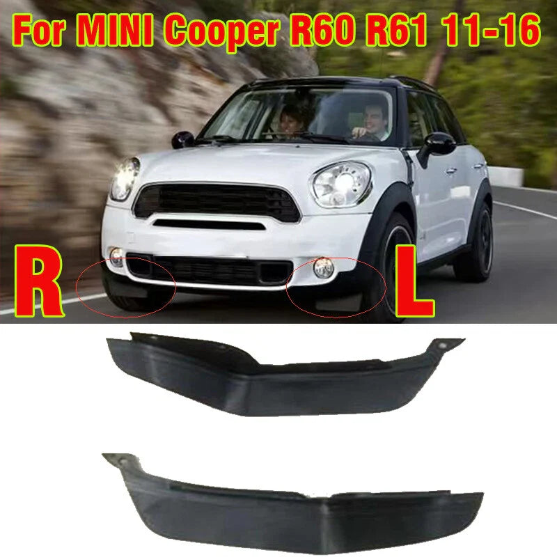 MINI Cooper 2 x Front Bumper Splash Mud Flap Guard Pressure Lip (2011–2016)