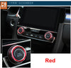 Honda Civic X 2016+ 2pcs Red Aluminum AC Buttons Control Ring Knob Cover Fit