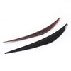 INFINITI Q50 2 x Headlight Eyelid Trim Covers Glossy Black (2014-2022)