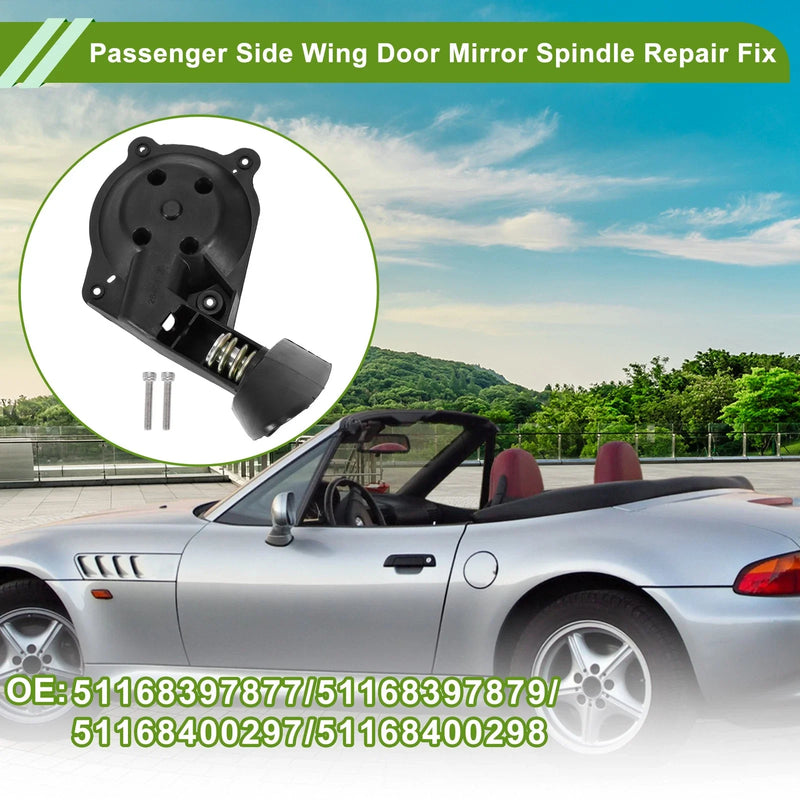 BMW Z3 Passenger Side Wing Door Mirror Spindle Repair (1994-2002)
