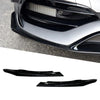 Mercedes Benz A-Class Black ABS Front Lip Spoiler Fins (2016-2018)