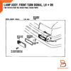 Toyota Corolla Front Bumper Indicator Parking Lights (1983-1987)