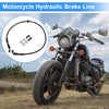 80 cm Motorcycle Brake Clutch Oil Hose Line Nylon PU Stainless Steel Wire Braid