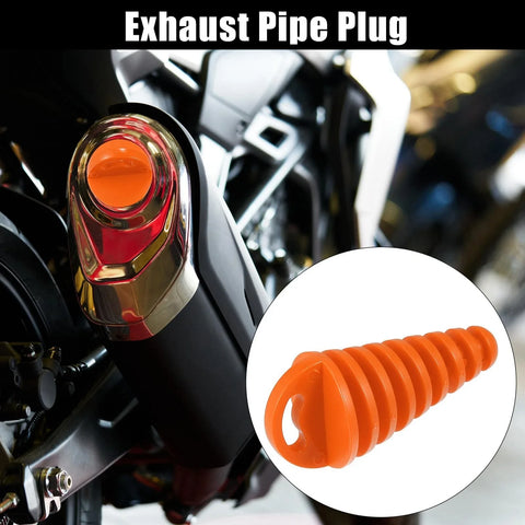 Motorcycle 2 x 15-38mm Universal Silencer Exhaust Pipe Plug