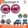 Willys Jeep CJ Red Lens Turn Signal Parking Light (1945-1975)
