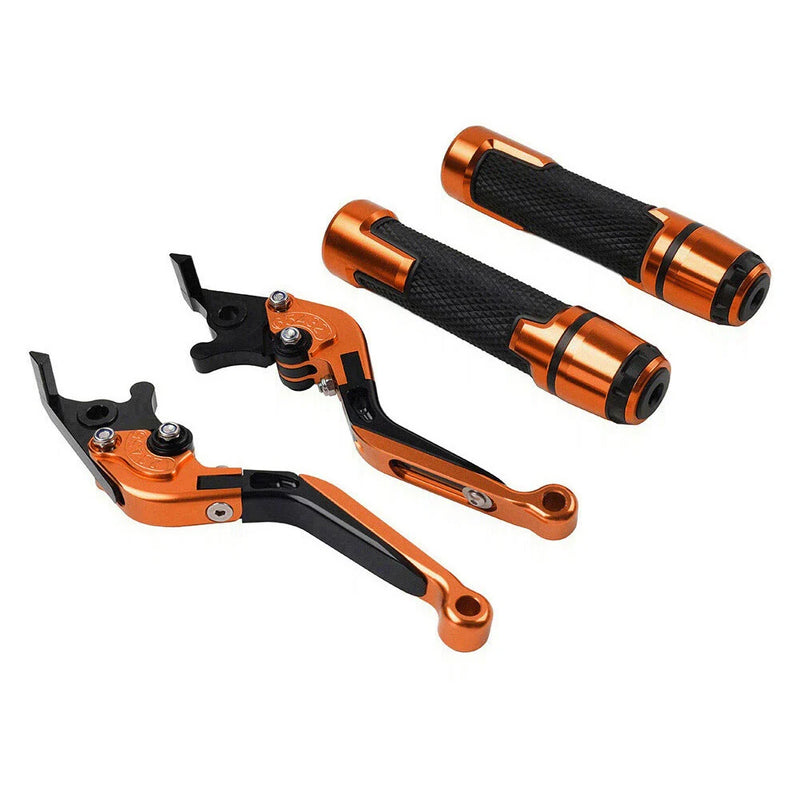 Speed Twin Orange Extendable Brake Clutch Levers Grip Set (2019-2023)