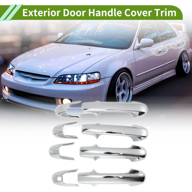 Honda Accord (2003-2007) Silver Tone Exterior Door Handle Cover Trim