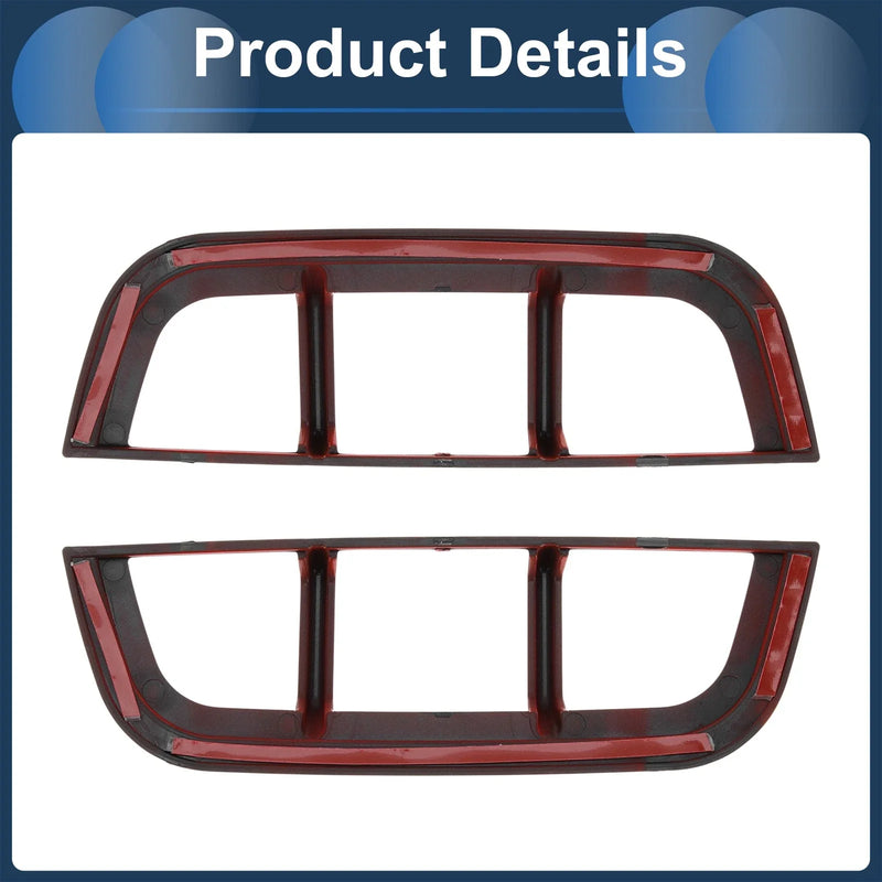Ford Bronco Pair Red Headlight Trim Bezels