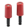 Red Universal Motorcycle 2in Handlebar Hand Grips & End Caps (2023)