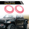 Jeep Wrangler JK (2007-2014) Pink A Pillar Speaker Ring Cover Trim
