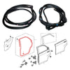 Honda Fit Aria City Sedan 2003-2008 Rear Door Weatherstrip Set