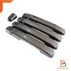Isuzu D-Max, MU-X Black Carbon Fiber 4 Door Handle Cover Trim (12-19)