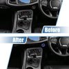 Dodge Blue Air Conditioner Knob Ring Covers Engine Start Button Cover Set