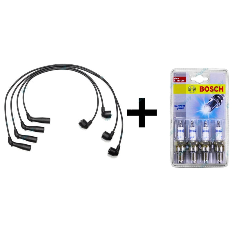 Hiace RZH103 RZH113 2.4L 2RZE 4cl 98~04 Ignition Spark Plugs + Leads