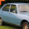 Peugeot 504 Chrome Fender Door Wing Side Mirrors (1968-1983)