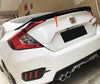 Honda Civic 4DR Sedan Light Gloss Black RS Spoiler Wing (2016-2021)