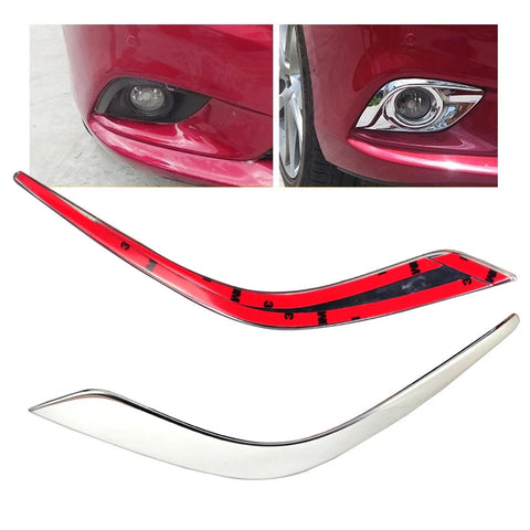 Mazda 6 Atenza 2 x Fog Light Covers Chrome Frame Trims (2016)